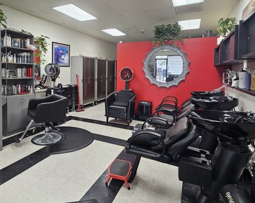 Before Remodel - We did a total remodel of the salon in July 2025. Before Remodel - We did a total remodel of the salon in July 2025.