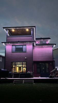 Residential Permanent Lighting - At Diamond Bright, we specialize in smart, fully customizable outdoor LED lighting designed to enhance the beauty of your home year-round. Our lights seamlessly blend into your home’s architecture during the day while shining brilliantly at night.

Why Choose Diamond Bright Lights?
✅ Smart & Customizable: Control colours and effects easily with our user-friendly app—perfect for every holiday and season.
✅ Durable & Long-Lasting: Our LED lights outshine traditional bulbs, providing beauty, security, and efficiency.
✅ Hassle-Free Installation: Say goodbye to ladders and seasonal light changes—our lights stay up all year!

Where We Install
🏡 Residential Homes – Transform your home into the neighborhood’s standout with a sleek, professional lighting system.
🏘️ Acreage Homes – Improve visibility and security while creating a welcoming atmosphere.
🏢 Commercial Buildings – Make your storefront or restaurant shine with eye-catching, energy-efficient LED lighting.

Areas We Serve
We proudly install lighting in Calgary’s top communities, including Alpine Park, Auburn Bay, Legacy, Mahogany, Silverado, Walden, and beyond! We also serve Okotoks, Chestermere, High River, and more.

📞 Get in touch today for a FREE quote!