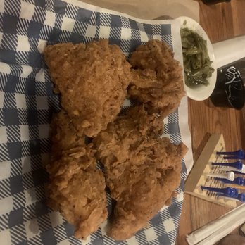 Cracker Barrel Old Country Store - Fried chicken not very impressed! It looks good in picture but when you bite into it it's a lot of breading not much chicken meat - American Near Me - Sanford, Florida Cracker Barrel Old Country Store - Fried chicken not very impressed! It looks good in picture but when you bite into it it's a lot of breading not much chicken meat - American Near Me - Sanford, Florida