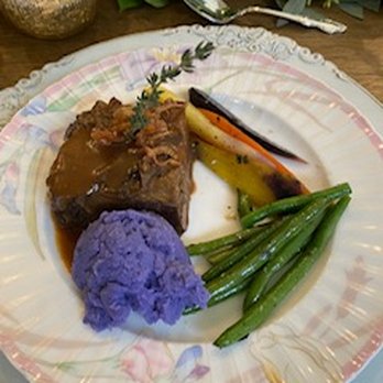 Zelda's Catering - Beef Sort Ribs , everyone loved the Peruvian Purple Mashed potatoes - Caterers Near Me - Skokie, Illinois Zelda's Catering - Beef Sort Ribs , everyone loved the Peruvian Purple Mashed potatoes - Caterers Near Me - Skokie, Illinois