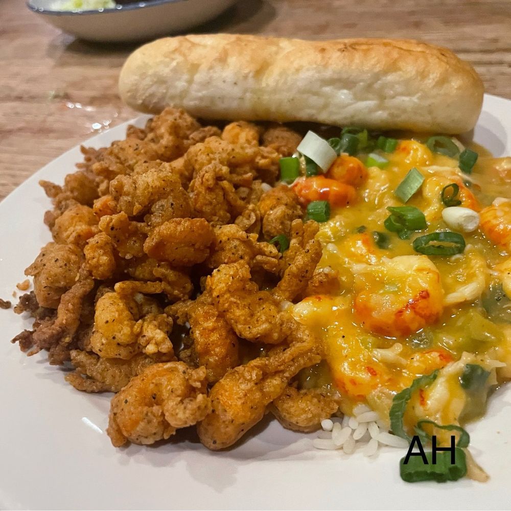 Parrain's Seafood - Fried Crawfish / Crawfish Etoufee  Killer Combo! - Southern Near Me - Baton Rouge, Louisiana