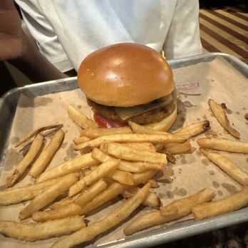 BJ's Restaurant & Brewhouse - Crispy Jalapeno Burger with a Veggie Patty - Pizza Near Me - Redmond, Washington BJ's Restaurant & Brewhouse - Crispy Jalapeno Burger with a Veggie Patty - Pizza Near Me - Redmond, Washington