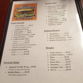 The Big Kahuna - Menu pg 1 - Burgers Near Me - Cleveland, Texas The Big Kahuna - Menu pg 1 - Burgers Near Me - Cleveland, Texas