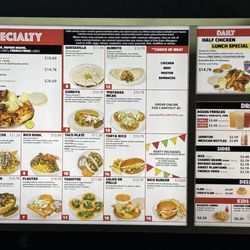 El Pollo Rico - Current menu and prices as of 3/23/2026.