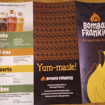 Bombay Frankies - Menu - Indian Near Me - Ottawa, Ontario