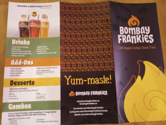Menu photo 2 Bombay Frankies Ottawa, ON