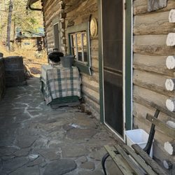 Blue Jay Farm - Outside old cabin.