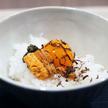 Mabo - Super Tamago Gohan - Jidori Egg Yolk, Uni, Caviar, Black Truffle w/ Japanese grown rice - Japanese Near Me - Dallas, Texas Mabo - Super Tamago Gohan - Jidori Egg Yolk, Uni, Caviar, Black Truffle w/ Japanese grown rice - Japanese Near Me - Dallas, Texas