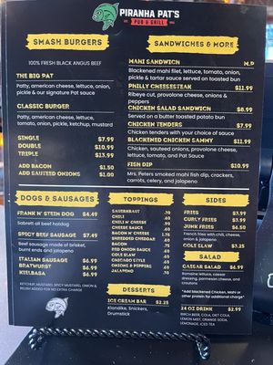 Menu photo 2 Piranha Pat’s Stuart, FL Menu photo 2 Piranha Pat’s Stuart, FL