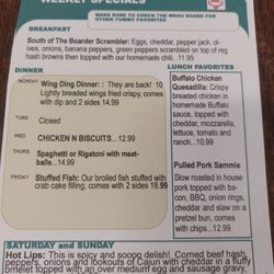 Dinner Bell Restaurant - Specials