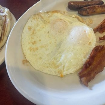 Bakers Square - Easy over Eggs -- Sausage and Bacon - American Near Me - Clive, Iowa Bakers Square - Easy over Eggs -- Sausage and Bacon - American Near Me - Clive, Iowa