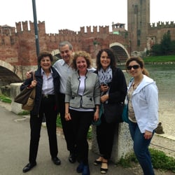 Italian With Sabrina - Sabrina and her students in Verona, Italy.