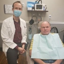 Oral & Maxillofacial Surgery of Carbondale - Dr. Laun with a wonderful patient