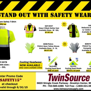 TwinSource Supply - Promo code "SAFETY15" though 6-30-15! - Building Supplies Near Me - Minneapolis, Minnesota