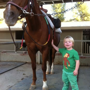 Silver Inspiration Ranch - My 3rd yr old with horse, Jeanie! - Horse Boarding Near Me - Shadow Hills, California