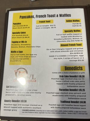 Menu photo 2 The Owl Country Grille Boynton Beach, FL