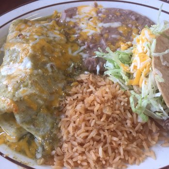 Jalapenos Restaurant - Chili verde burrito with a beef taco... yummy! - Mexican Near Me - Grover Beach, California