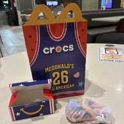 McDonald's - The iconic Happy Meal. Comes now with mini-Croc themed for the All-American Basketball Game.