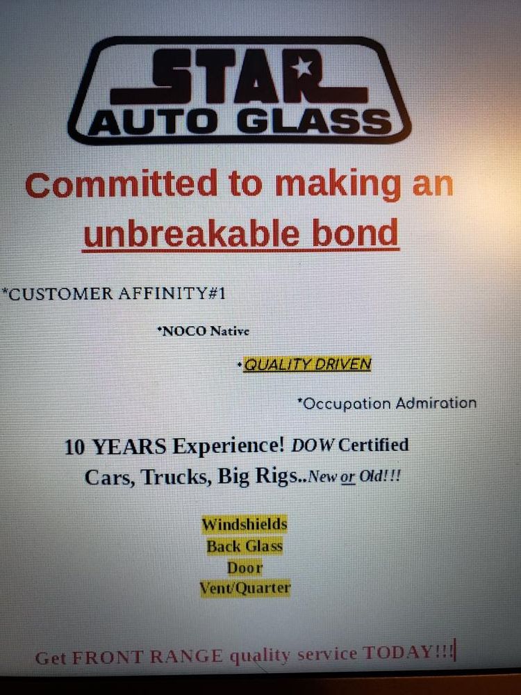 STAR AUTO GLASS Updated May 2024 4484 Grant Ave, Loveland, Colorado