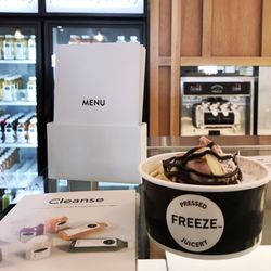 FREEZE! Their juice in froyo form.