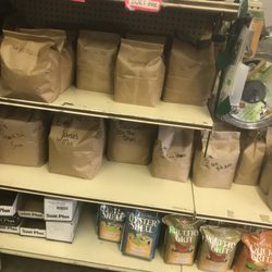 Lawrence Feed & Farm Supply - Individually bagged feed.