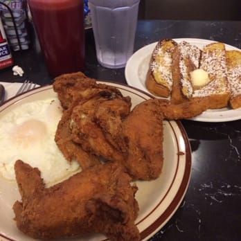 CJ’s Cafe - Special with wings, French toast & eggs over easy w/fresh juice made w beets celery,ginger & other great things :) I loved it! - Mexican Near Me - Los Angeles, California