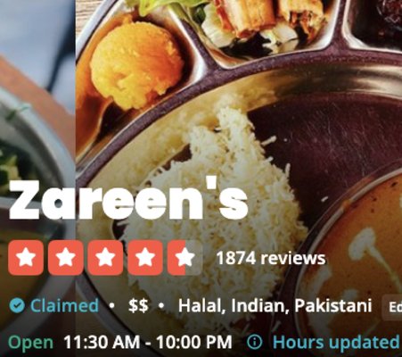 Zareen's Restaurant & Catering by null