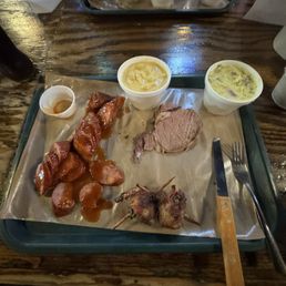 Macaroni and cheese, potato salad, cheddar jalapeño sausage, prime rib Macaroni and cheese, potato salad, cheddar jalapeño sausage, prime rib