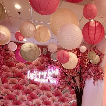 Bober Tea & Coffee - Lanterns hung from the ceiling. Such a vibe! - Coffee & Tea Near Me - Rancho Cordova, California
