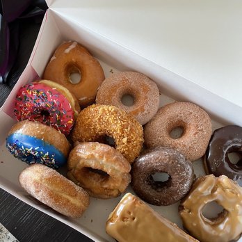 Pinkbox Doughnuts - This is the classic 13 Mixture of the OG classics. - Donuts Near Me - Henderson, Nevada Pinkbox Doughnuts - This is the classic 13 Mixture of the OG classics. - Donuts Near Me - Henderson, Nevada