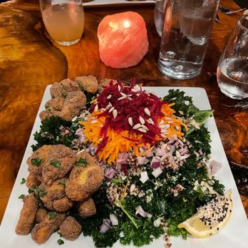 ION Restaurant, It's Only Natural, ION - kale salad with fried tofu - Vegan Near Me - Middletown, Connecticut ION Restaurant, It's Only Natural, ION - kale salad with fried tofu - Vegan Near Me - Middletown, Connecticut