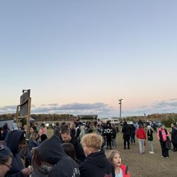 Filling up way before sunset