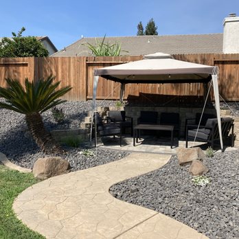 Reliable Landscaping And Design - After Reliable installed lava rock, pavers and plants - Landscaping Near Me - Orangevale, California Reliable Landscaping And Design - After Reliable installed lava rock, pavers and plants - Landscaping Near Me - Orangevale, California