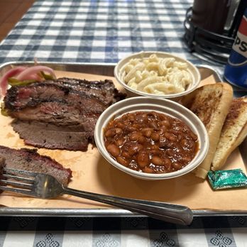 Trail Dust BBQ - Large brisket meal with two sides. - Barbeque Near Me - Morgan Hill, California