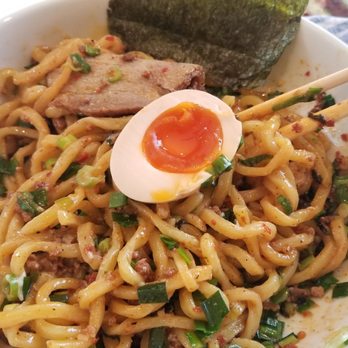 Wadaya - Takeout: Deluxe Mazemen ($15.50) all mixed together. That yolk though.... 5/5/2021 - Ramen Near Me - Costa Mesa, California Wadaya - Takeout: Deluxe Mazemen ($15.50) all mixed together. That yolk though.... 5/5/2021 - Ramen Near Me - Costa Mesa, California