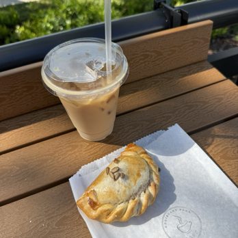Croissant Park Cafe - corn empanada, iced coffee w/ oatmilk - Coffee & Tea Near Me - Fort Lauderdale, Florida Croissant Park Cafe - corn empanada, iced coffee w/ oatmilk - Coffee & Tea Near Me - Fort Lauderdale, Florida