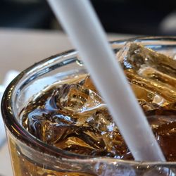 Montano's International Gourmet - My new glass of Iced Coke. Clean and nice and shiny.