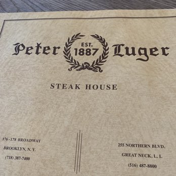 Peter Luger - Cocktail Menu - Steakhouses Near Me - Brooklyn, New York Peter Luger - Cocktail Menu - Steakhouses Near Me - Brooklyn, New York