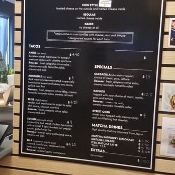 Parkside Eatery - Taco Choi menu - Food Court Near Me - Aurora, Colorado Parkside Eatery - Taco Choi menu - Food Court Near Me - Aurora, Colorado