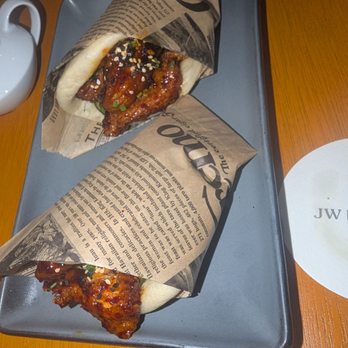 Niparaya Bar - Bao buns.  These were actually pretty good, but not really a Korean sauce. - Bars Near Me - San Jose del Cabo, BCS