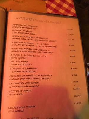 Menu photo 7 Antica Taverna Rome, RM