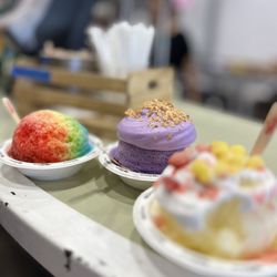 Wailua Shave Ice - OG Rainbow, Da Ube One and a Lava Flow