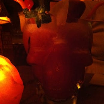 Menehune Cocktailbar - Killer Zombie in a scull glass - Cocktail Bars Near Me - Essen, NW Menehune Cocktailbar - Killer Zombie in a scull glass - Cocktail Bars Near Me - Essen, NW
