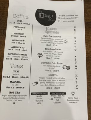 Menu photo 5 Drink Happy Thoughts Chicago, IL