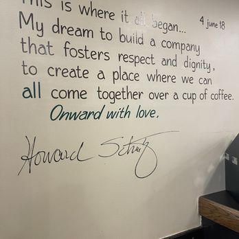 Starbucks - Special quotes on the wall - Coffee & Tea Near Me - Seattle, Washington Starbucks - Special quotes on the wall - Coffee & Tea Near Me - Seattle, Washington
