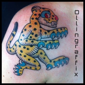 Old Crow Tattoo - Jaguar Warrior - by Victor @ollingraffix - Tattoo Near Me - Berkeley, California Old Crow Tattoo - Jaguar Warrior - by Victor @ollingraffix - Tattoo Near Me - Berkeley, California