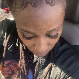 Hybrid Eye Lashes done by Tenyse J. Stylist aka "T" from the Lash Lounge, Los Angeles