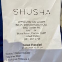 The young lady who assisted me there is actually named in the receipt. Avoid that rude and unkind excuse of a person if you can or care.