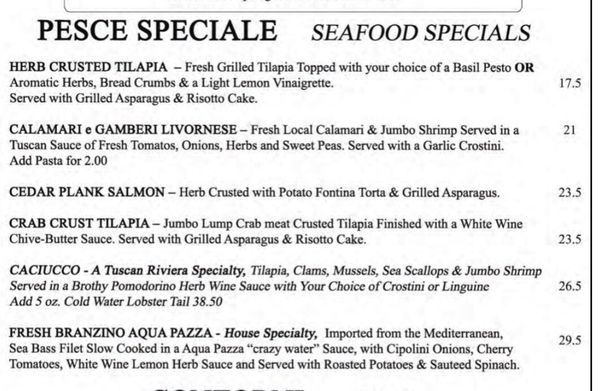 Menu photo 6 Ristorante Toscana Cherry Hill, NJ Menu photo 6 Ristorante Toscana Cherry Hill, NJ