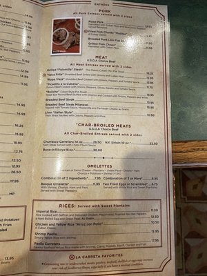 Menu photo 5 La Carreta Miami, FL
